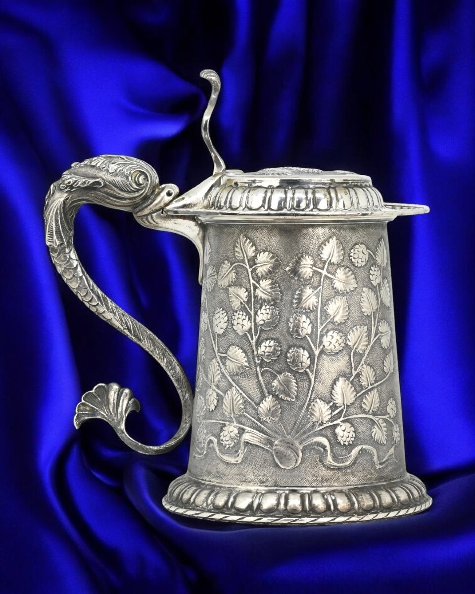 Chope à Bière en Argent 800 - Italie, fin du XIXe siècle-photo-2